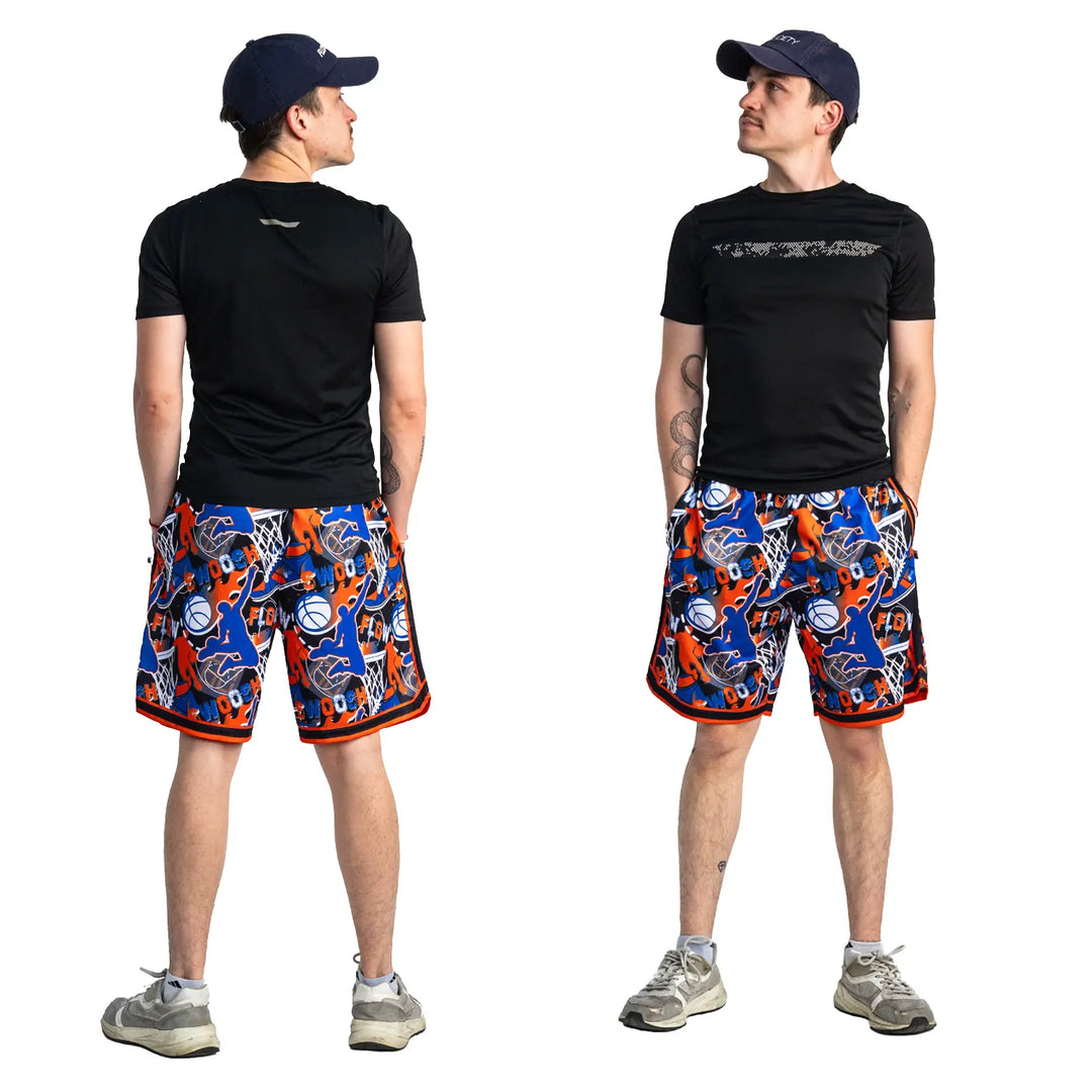 Boys Flow NY Swoosh Basketball Trim Short