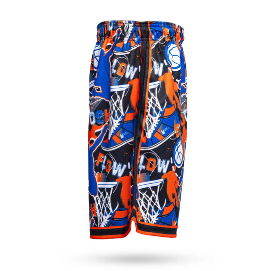 Boys Flow NY Swoosh Basketball Trim Short
