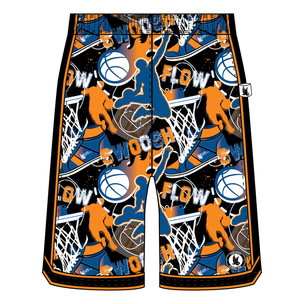 Boys Flow NY Swoosh Basketball Trim Short