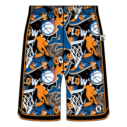 Boys Flow NY Swoosh Basketball Trim Short