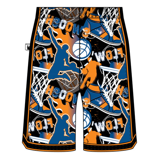 Boys Flow NY Swoosh Basketball Trim Short