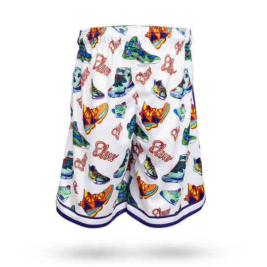 Boys White Sneaker Flow Short