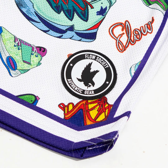 Boys White Sneaker Flow Short
