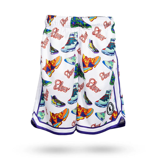 Boys White Sneaker Flow Short