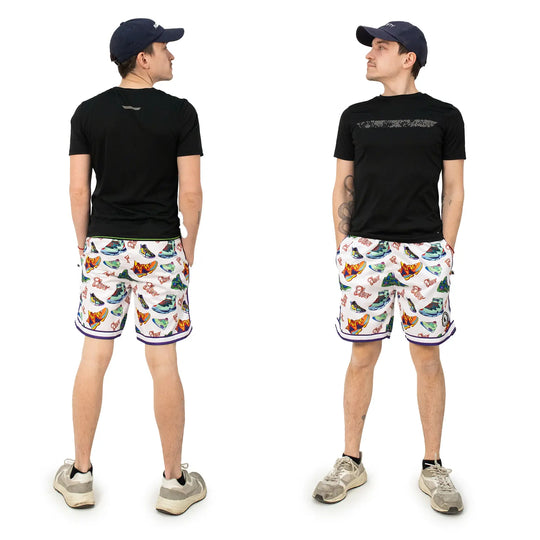 Boys White Sneaker Flow Short