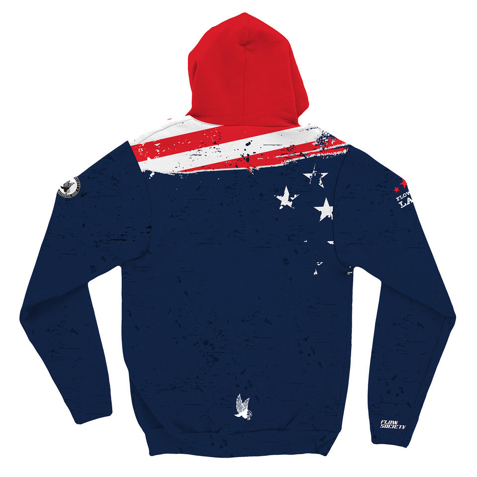 Youth & Adult USA Flow Laxx Hoodie