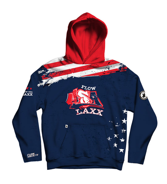 Youth & Adult USA Flow Laxx Hoodie