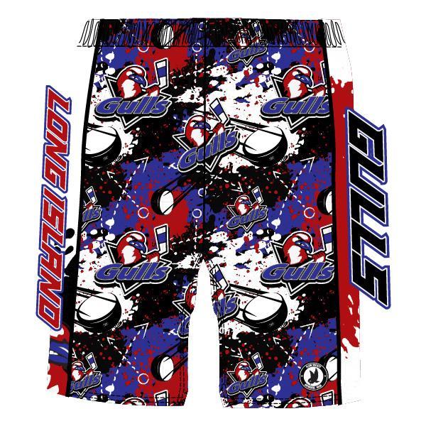 Youth & Mens LI Gulls Hockey Short - 2 lengths!