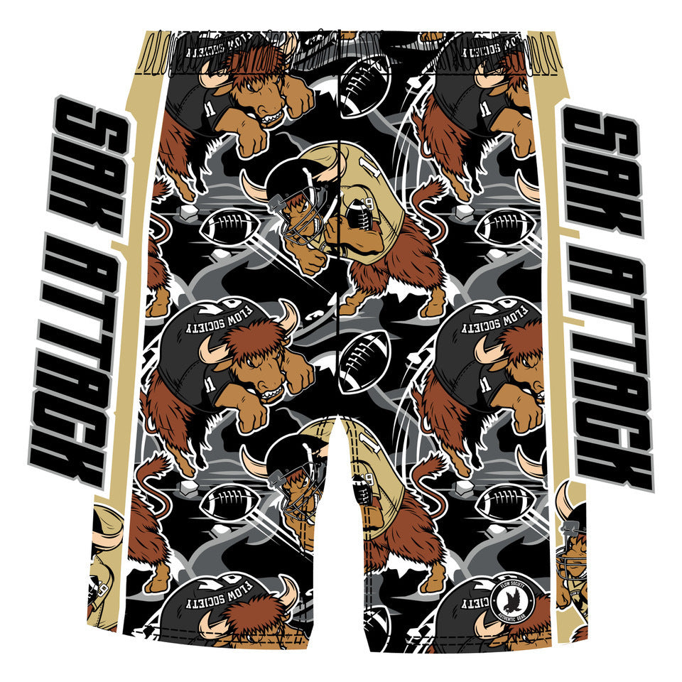 Boys Black Yak Attack Short