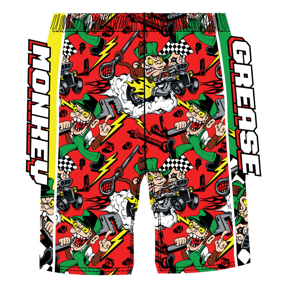 Boys Red Grease Monkey Short