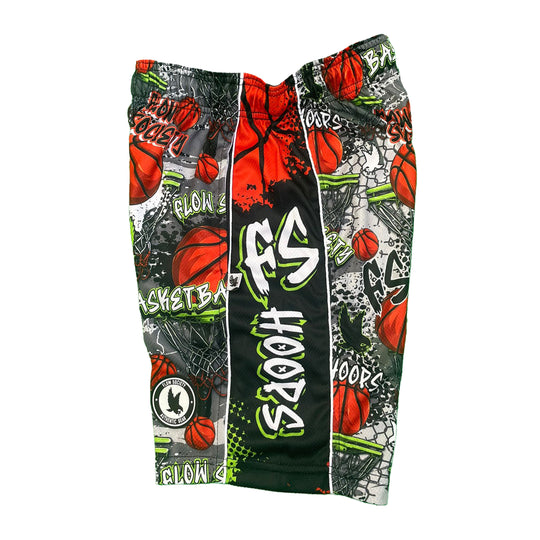 Mens Grey FS Hoops Attack Short