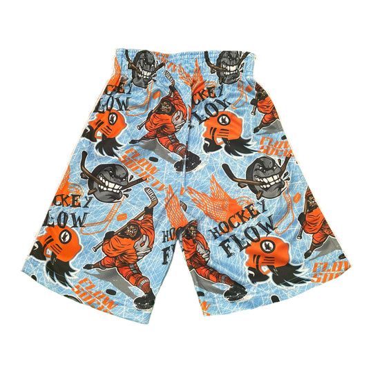 Boys Angry Hockey Puck Attack Short