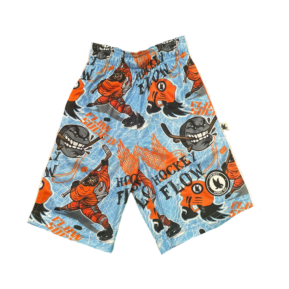 Boys Angry Hockey Puck Attack Short