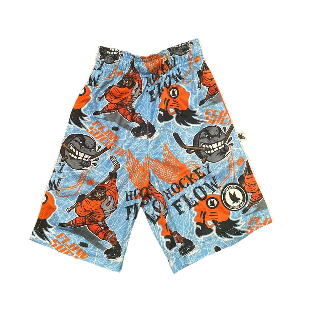 Mens Angry Hockey Puck Attack Short