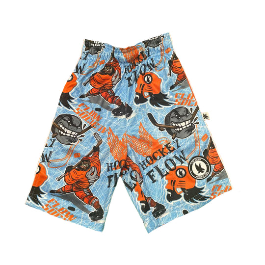 Mens Angry Hockey Puck Attack Short