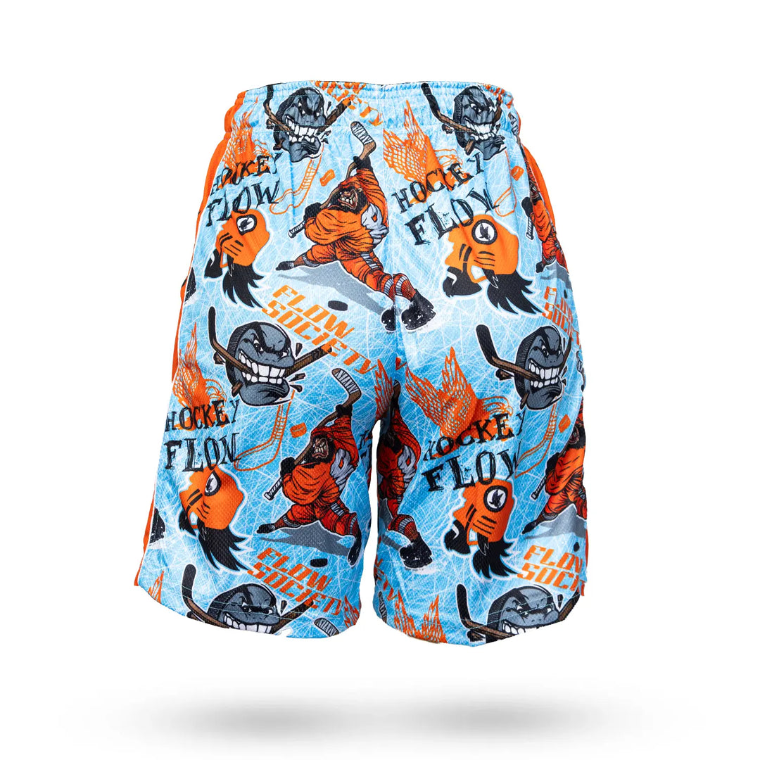 Boys Angry Hockey Puck Attack Short
