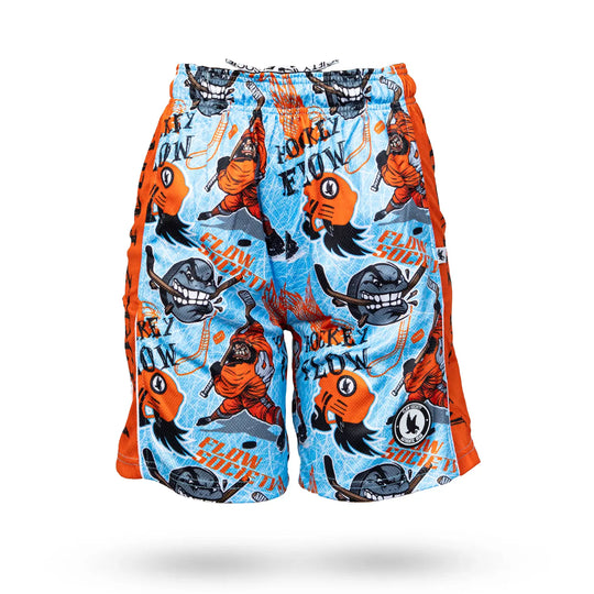 Boys Angry Hockey Puck Attack Short