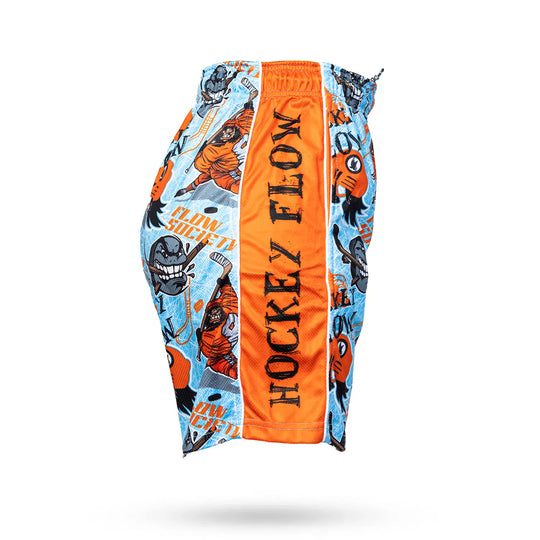 Boys Angry Hockey Puck Attack Short