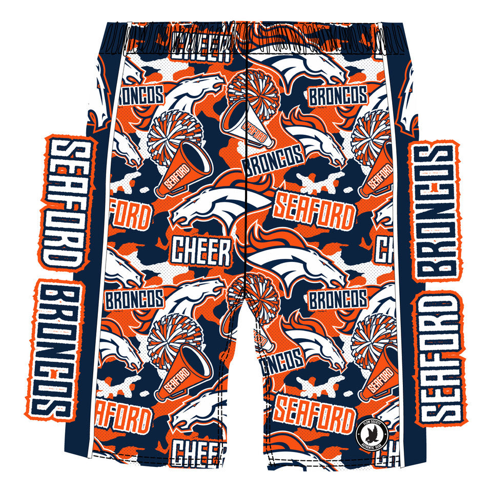 Boys & Mens Seaford Broncos Cheer Camo Short