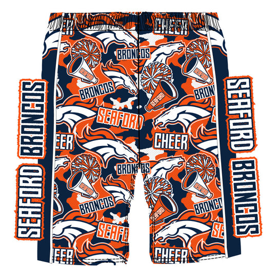 Boys & Mens Seaford Broncos Cheer Camo Short