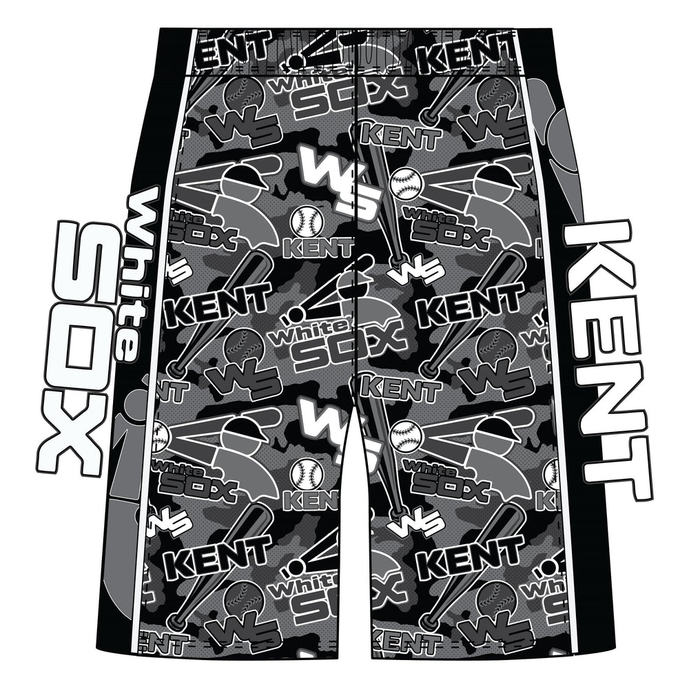 Boys & Mens Kent White Sox Baseball Grey Short