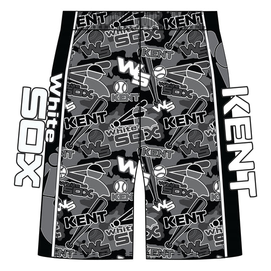 Boys & Mens Kent White Sox Baseball Grey Short