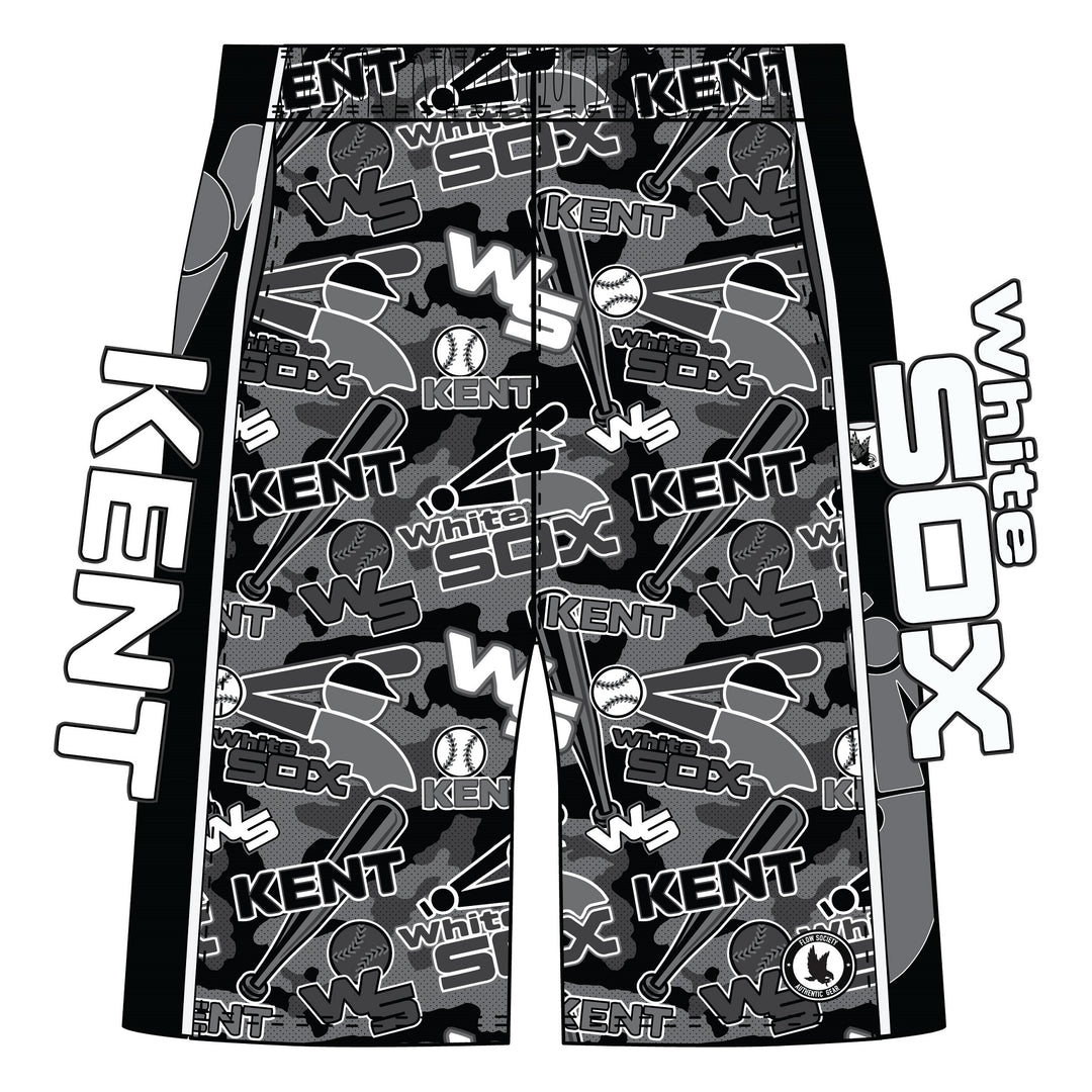 Boys & Mens Kent White Sox Baseball Grey Short