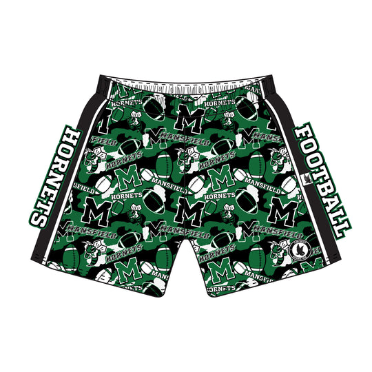 Boys & Mens Mansfield Hornets Football Short Multi - Mid-length