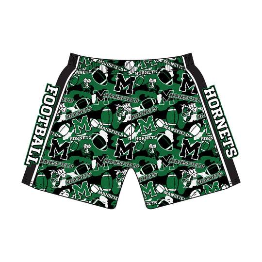 Boys & Mens Mansfield Hornets Football Short Multi - Mid-length