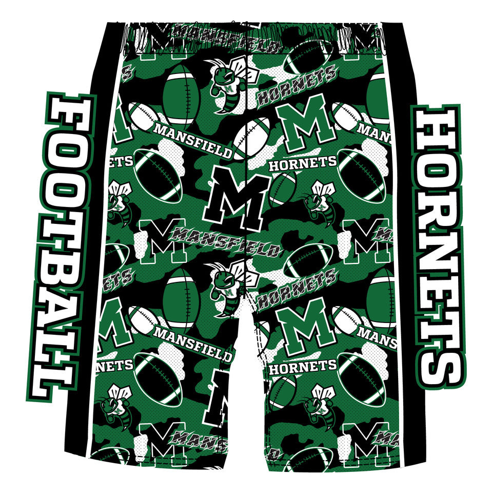 Boys & Mens Mansfield Hornets Football Short`