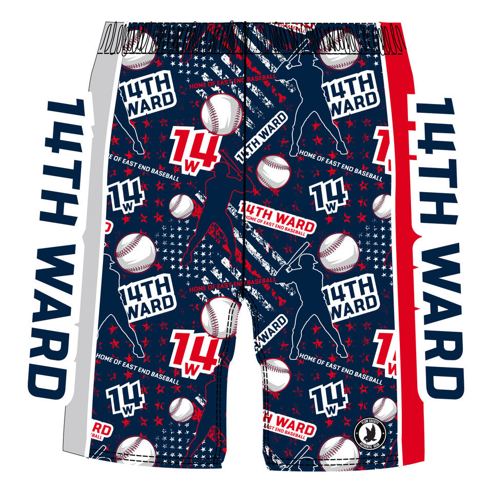 Boys & Mens 14th Ward Baseball Short