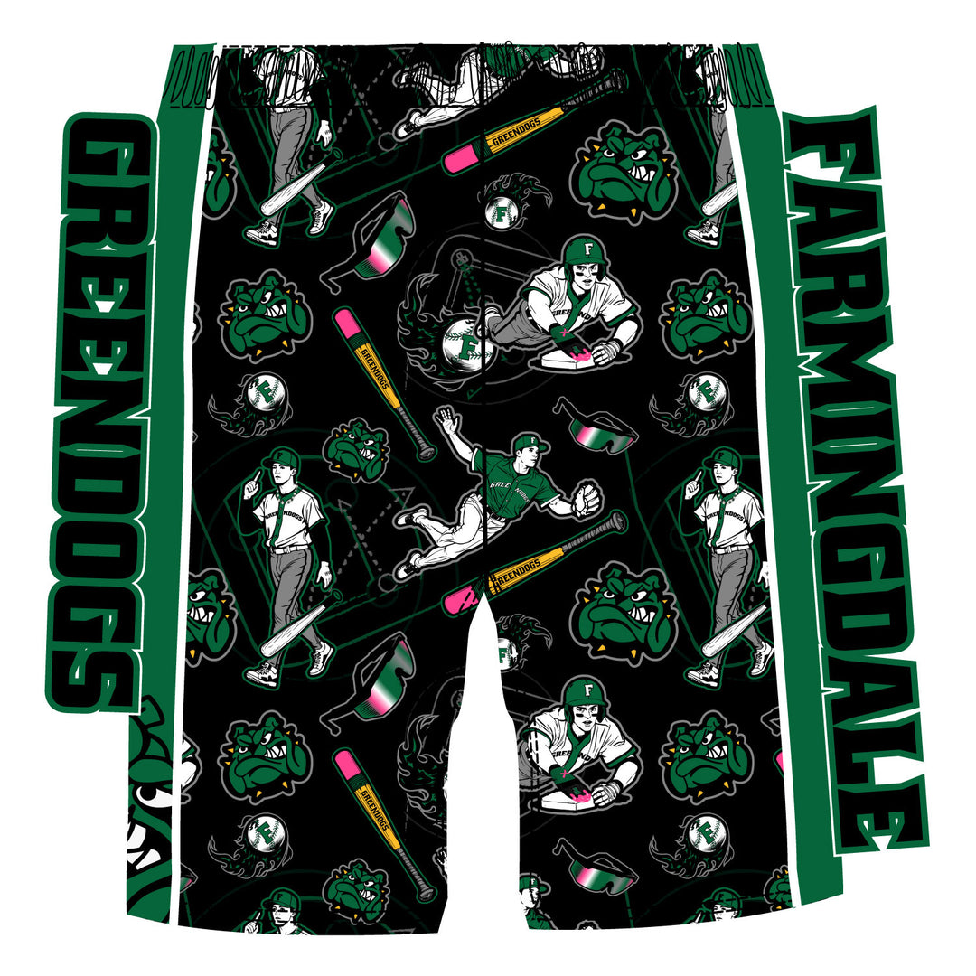 Boys & Mens Farmingdale Greendogs Baseball Short