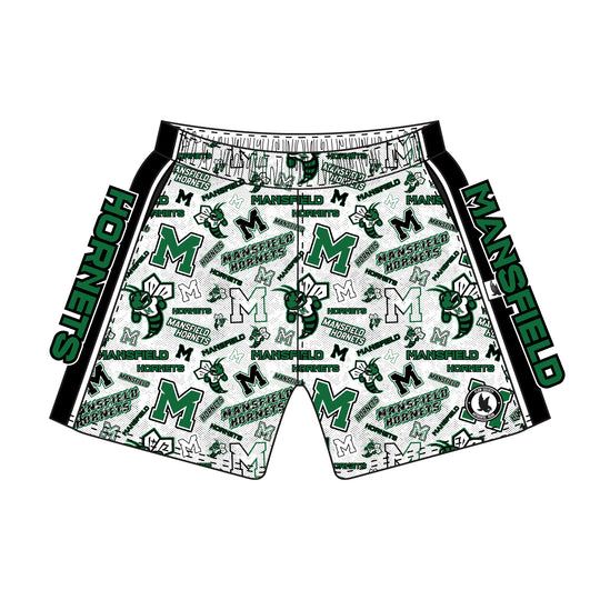 Boys & Mens Mansfield Hornets Short White Mid-length