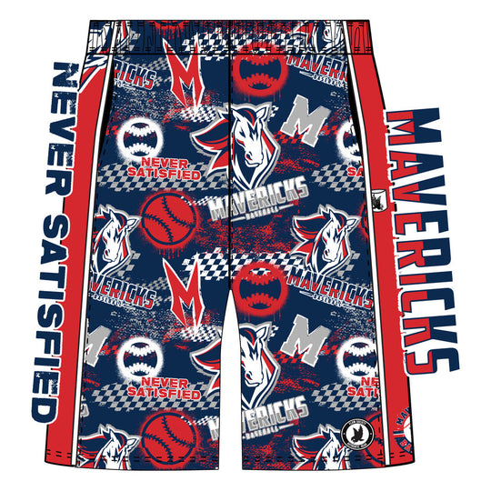 Boys & Mens Mavericks Baseball Shorts - 1 of each color!