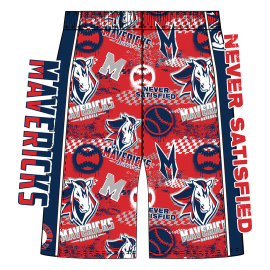 Boys & Mens Mavericks Baseball Shorts - 1 of each color!