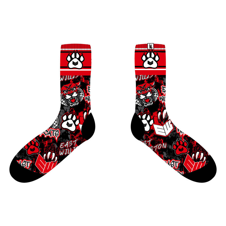 East Williston Claws Crew Sock