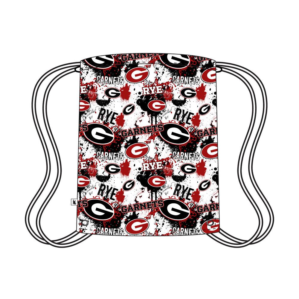 Rye Garnets Splatter Drawstring Bag - 2 color options!