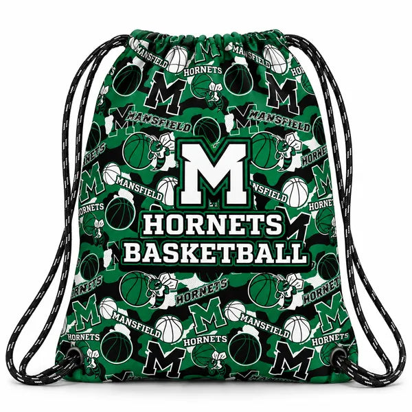 Mansfield Hornets Basketball Drawstring Bag