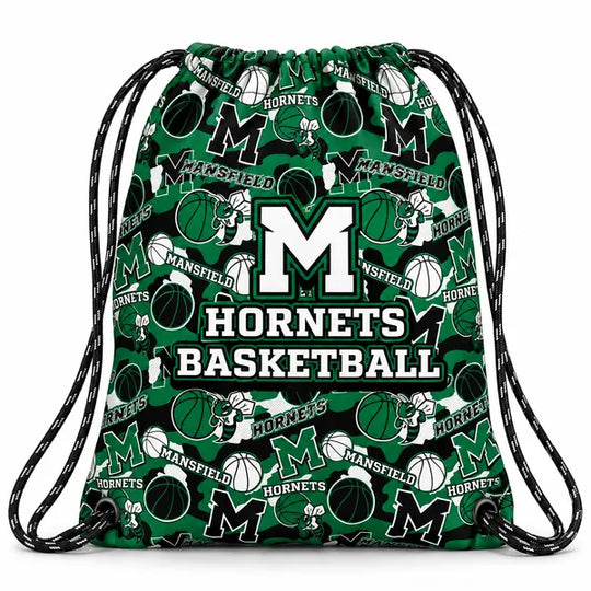 Mansfield Hornets Basketball Drawstring Bag