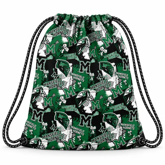 Mansfield Hornets Lacrosse Helmet Drawstring Bag