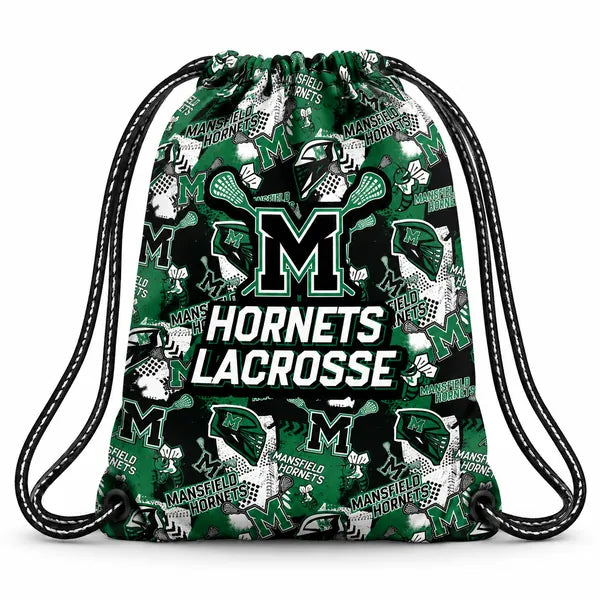 Mansfield Hornets Lacrosse Helmet Drawstring Bag