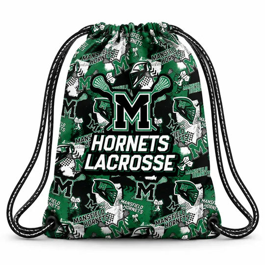 Mansfield Hornets Lacrosse Helmet Drawstring Bag