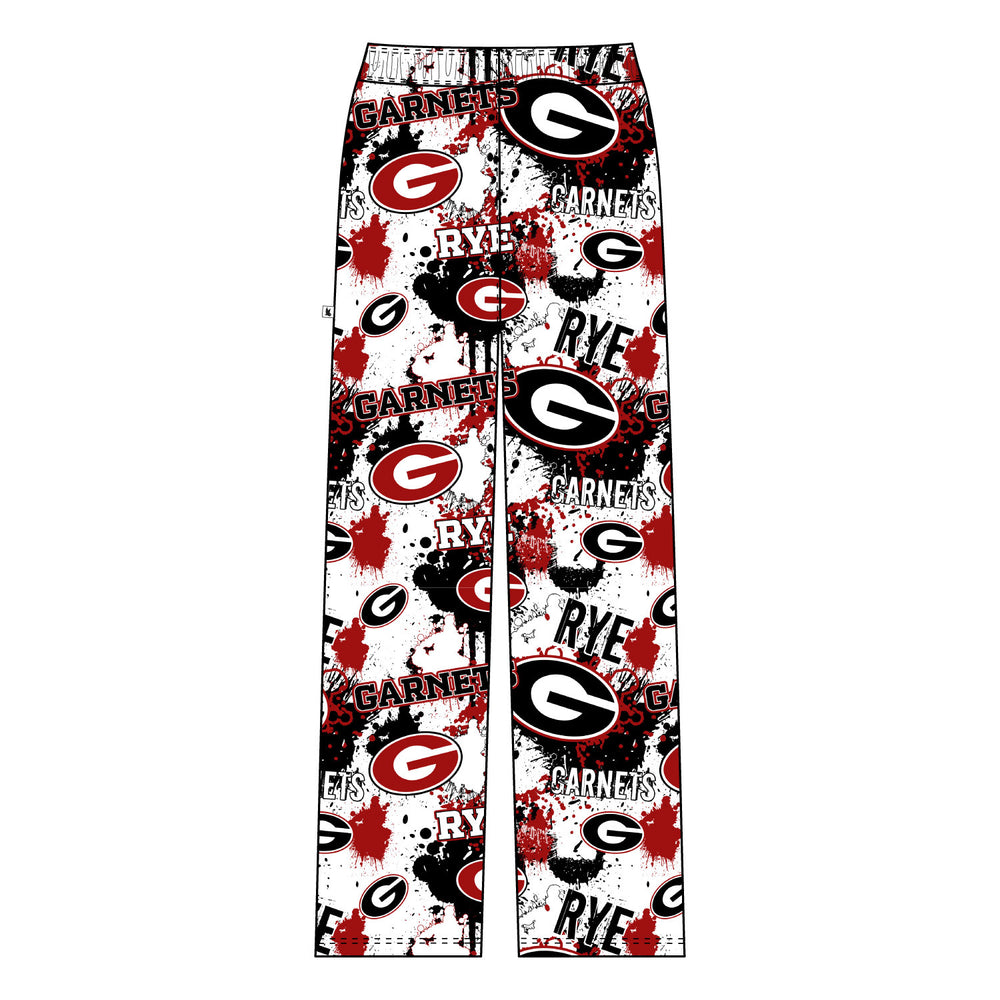 Youth & Adult Rye Garnets Splatter Lounge Pant