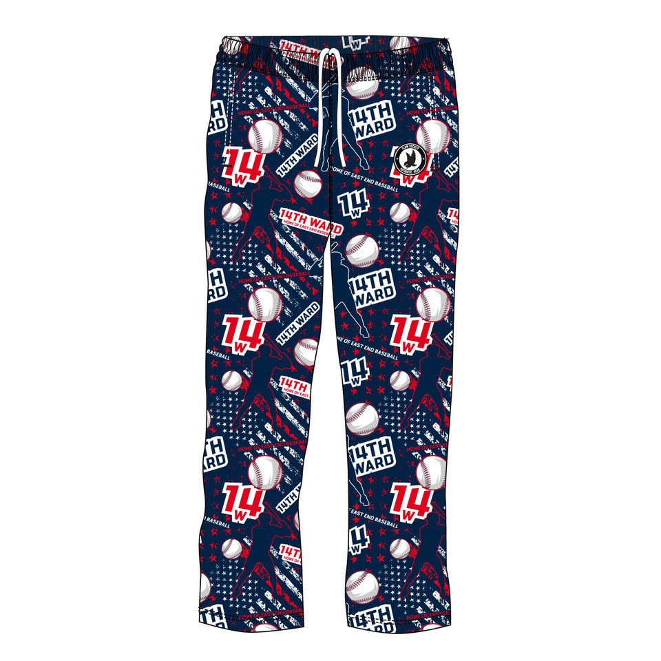 Youth & Adult 14th Ward Baseball Navy Lounge Pants