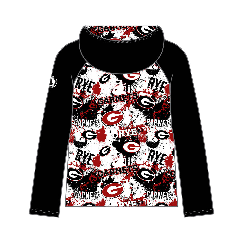 Youth & Adult Rye Garnets Splatter Hoodie