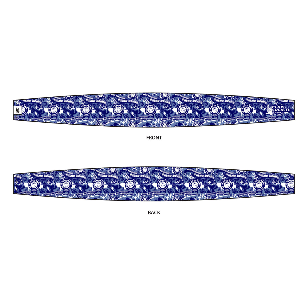 Youth East Broadway Polar Bears Splatter Print Headband