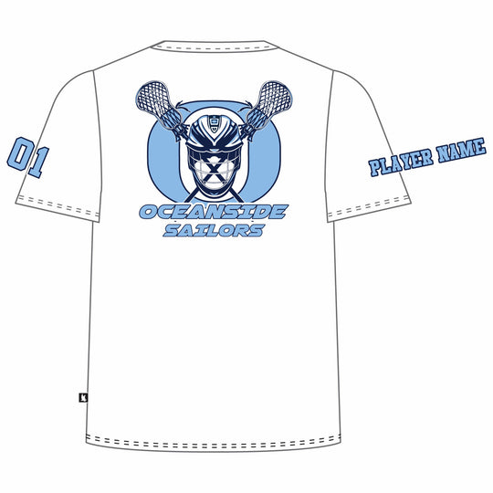 Boys & Mens Oceanside Sailors Lacrosse Tee Shirt - 3 colors!