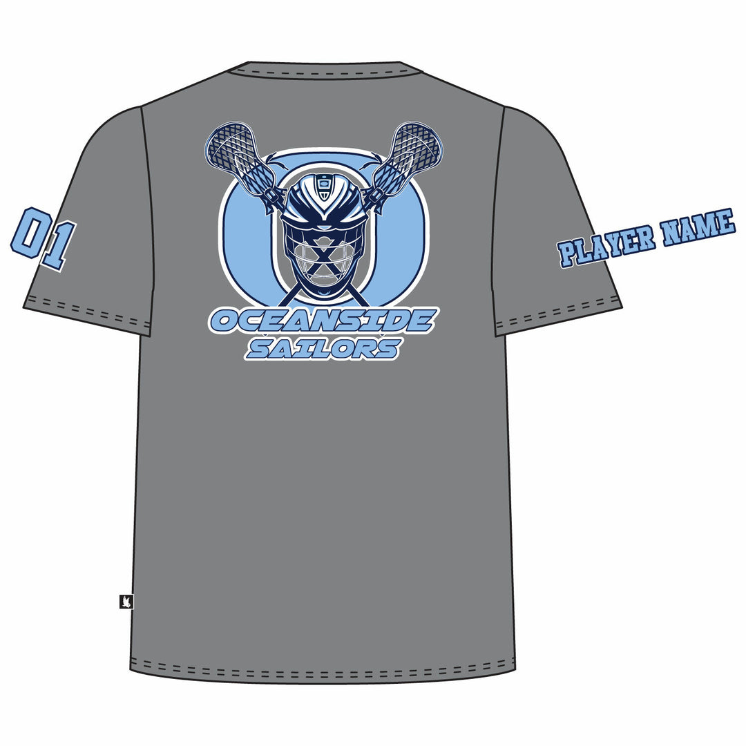 Boys & Mens Oceanside Sailors Lacrosse Tee Shirt - 3 colors!