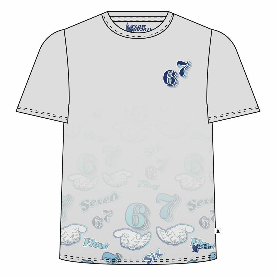 Youth & Adult 6 7 Meme Handshake Tee Shirt