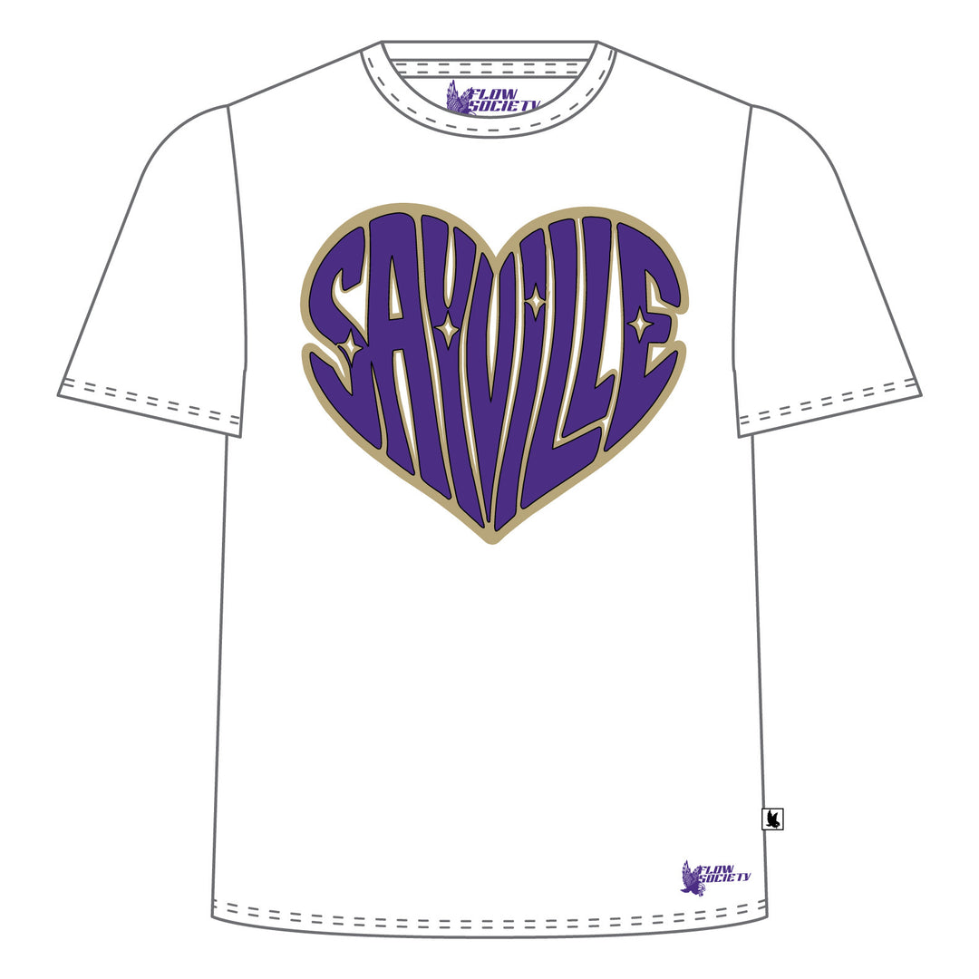 Youth & Adult Sayville Heart Tee Shirt - 4 colors!